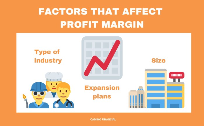 Industry margins profit profitability table industries shows below